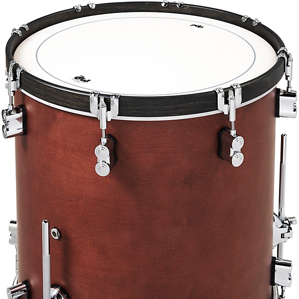 PDP by DW Concept Classic 3-Piece Shell Pack with 24 in. Bass Drum and Ebony Hoops Ox Blood