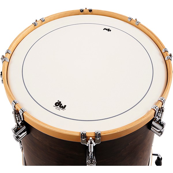 PDP by DW Concept Classic 3-Piece Shell Pack with 24 in. Bass Drum and Natural Hoops Walnut