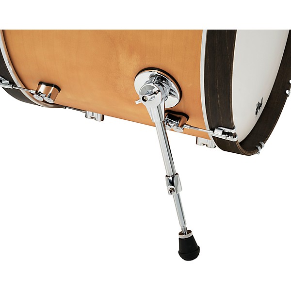 PDP by DW Concept Classic 3-Piece Shell Pack with 24 in. Bass Drum and Walnut Hoops Natural