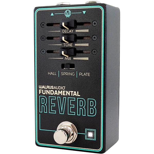 Open Box Walrus Audio Fundamental Series Reverb Effects Pedal Level 1 Black