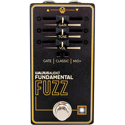 Walrus Audio Fundamental Series Fuzz Effects Pedal Black for sale