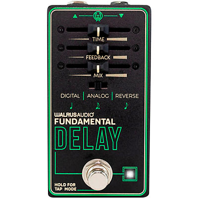 Walrus Audio Fundamental Series Delay Effects Pedal Black for sale
