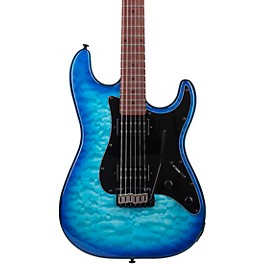 Schecter Guitar Research Traditional Pro E... Schecter Guitar Research Traditional Pro Electric Guitar Transparent Blue Burst