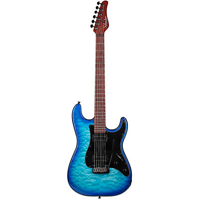 Schecter Guitar Research Traditional Pro Electric Guitar Transparent Blue Burst for sale