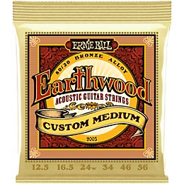 Ernie Ball Earthwood 80/20 Custom Medium Acoustic Strings 12 Pack