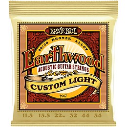 Ernie Ball Earthwood 80/20 Custom Light Acoustic Strings 12 Pack