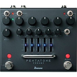 Ibanez Pentatone Preamp Distortion Effects Pedal Gun Metal