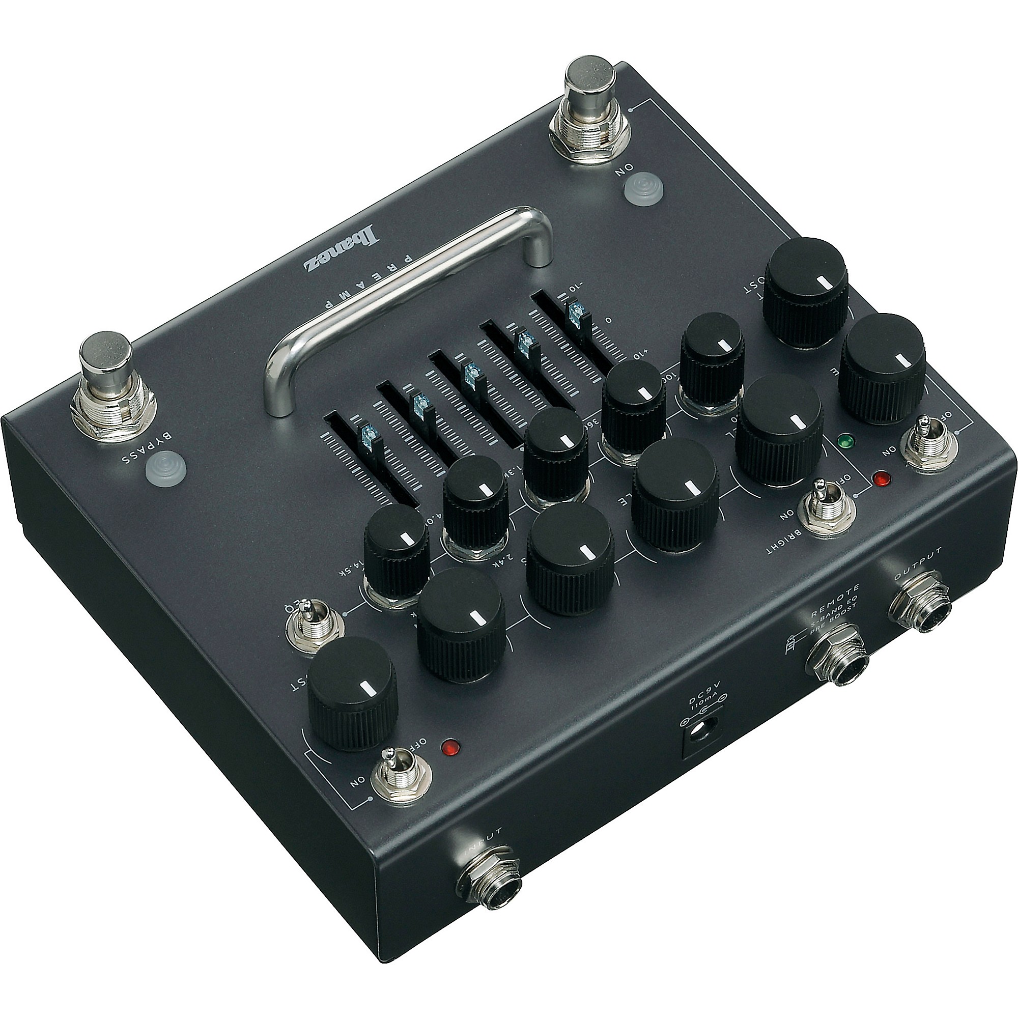 Ibanez Pentatone Preamp Distortion Effects Pedal Gun Metal