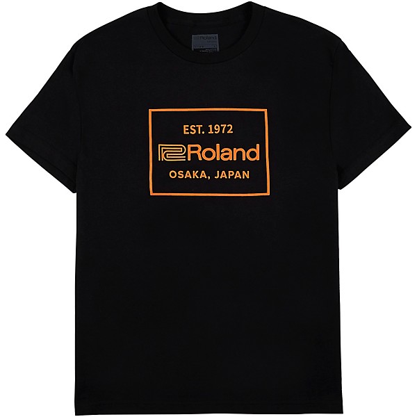Roland EST. 1972 T-Shirt Large Black