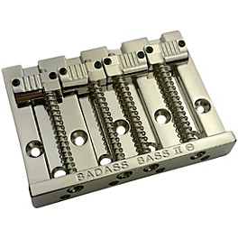 Leo Quan Badass II 4-String Bass Bridge, Grooved Saddles C... Leo Quan Badass II 4-String Bass Bridge, Grooved Saddles Nickel