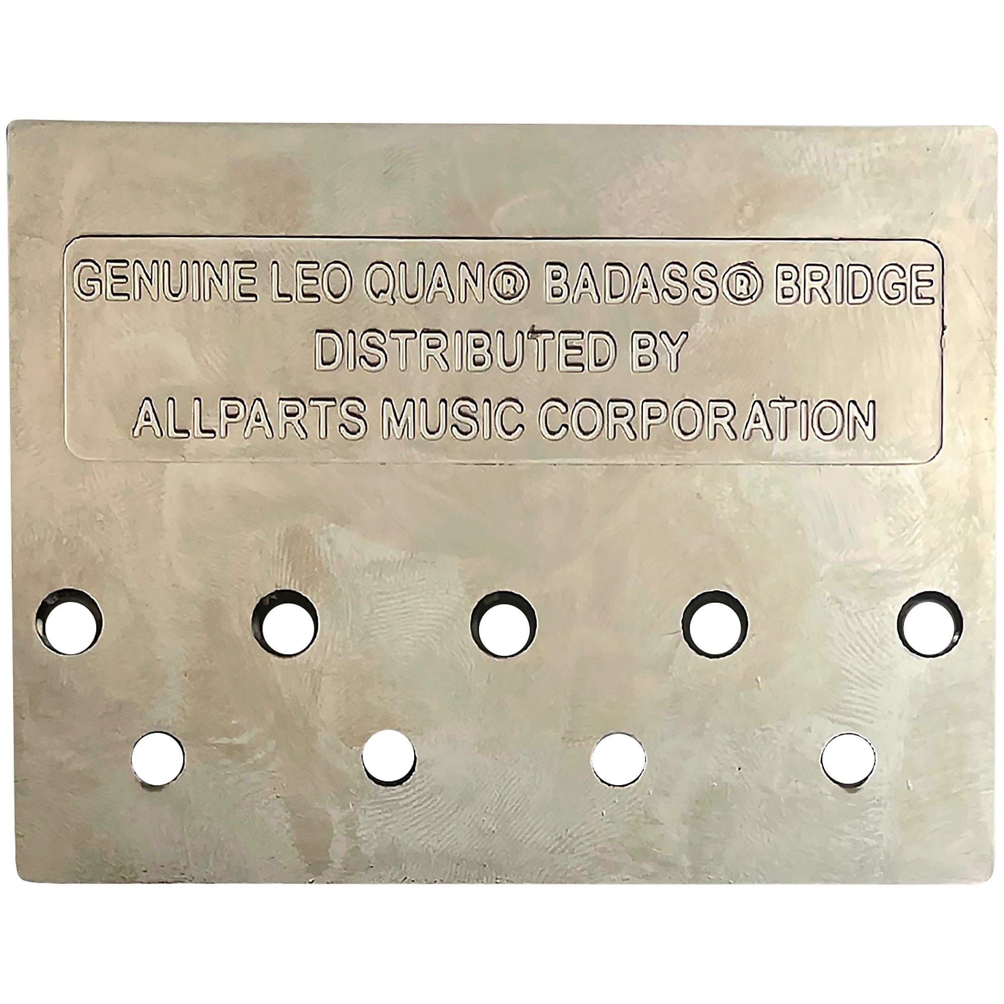 Leo Quan Badass II 4-String Bass Bridge, Grooved Saddles Nickel