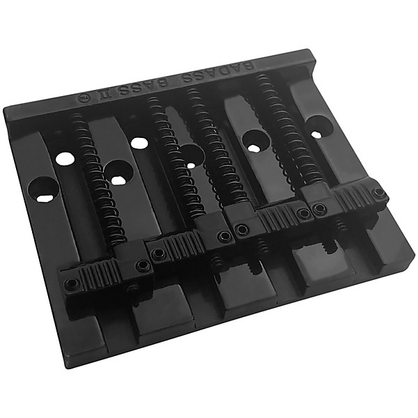 Leo Quan Badass II 4-String Bass Bridge, Grooved Saddles Black