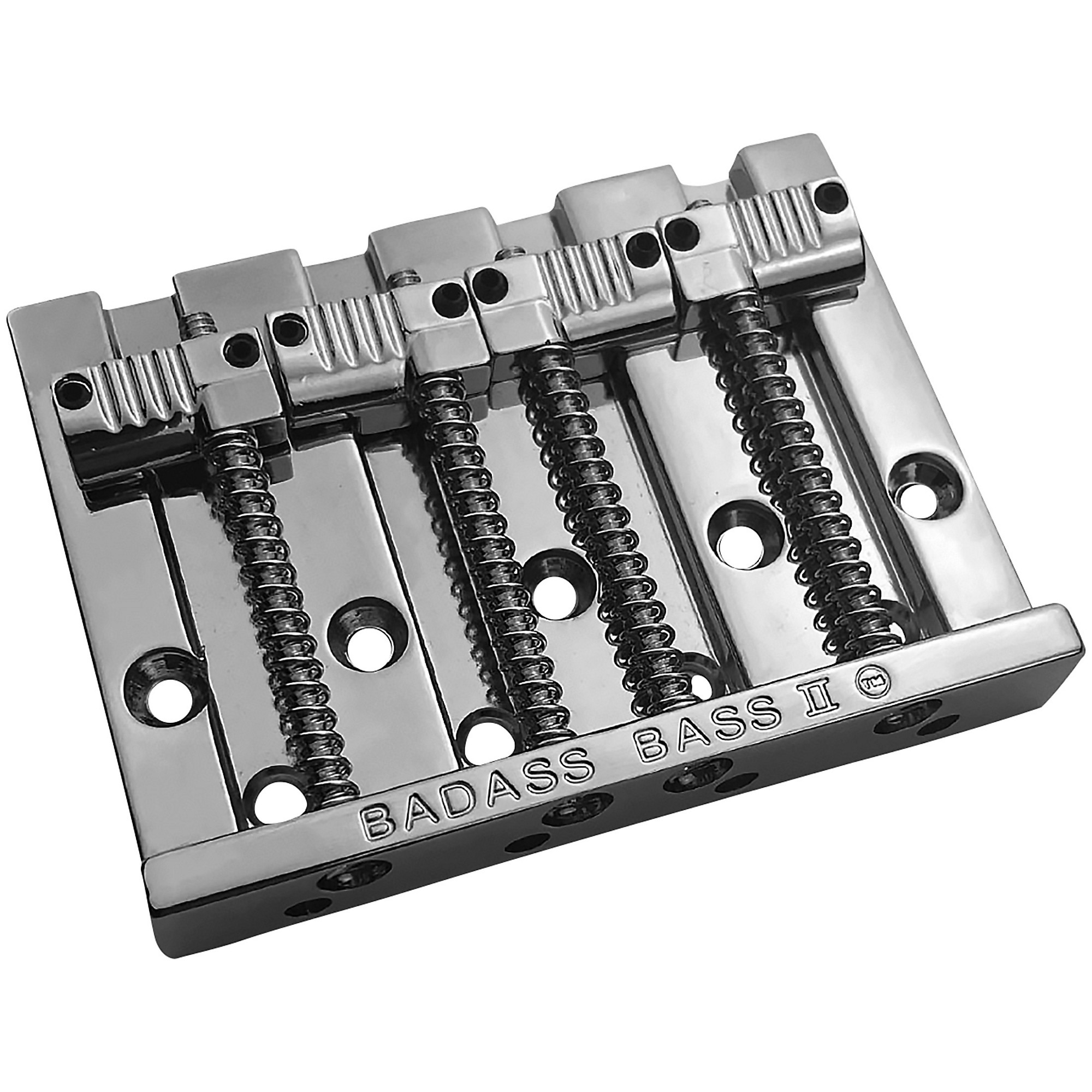 BADASS BASS II ブリッジ オリジナル Leo Quan Badass II 4-String Bass Bridge, Grooved Saddles Chrome