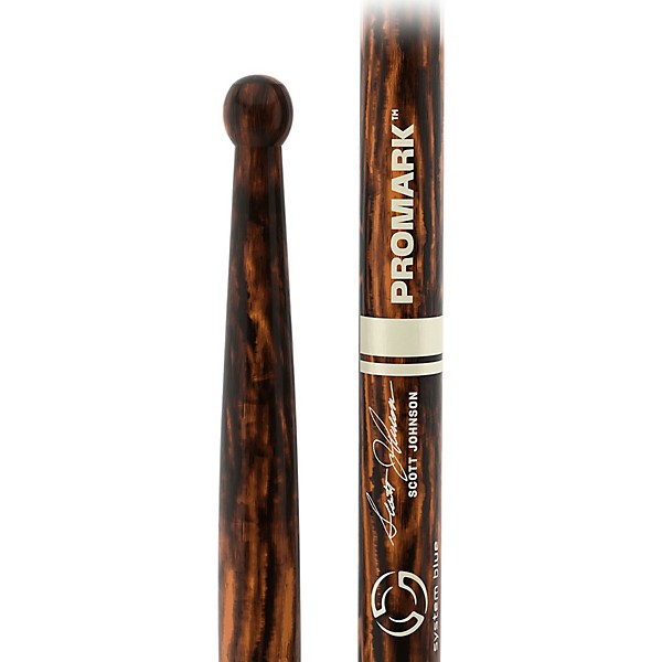 Promark Scott Johnson FireGrain Signature Drum Sticks