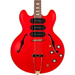 Gibson Custom M2M 1964 ES-335 Figured P-90 VOS Semi-Hollow Electric Guitar Transparent Cherry