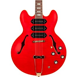 Gibson Custom M2M 1964 ES-335 Figured P-90 VOS Semi-Hollow Electric Guitar Transparent Cherry