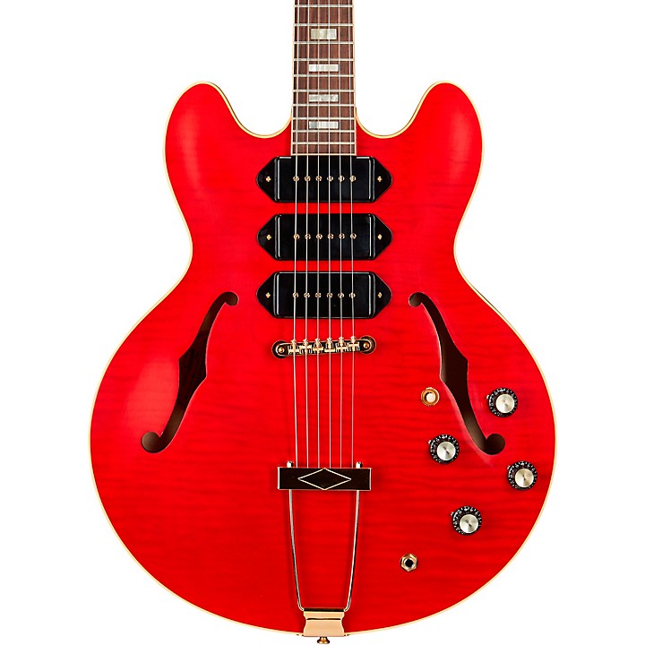 Platinum Gibson Custom M2M 1964 ES-335 Figured P-90 VOS Semi