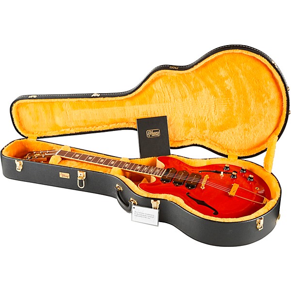 Gibson Custom M2M 1964 ES-335 Figured P-90 VOS Semi-Hollow Electric Guitar Transparent Cherry