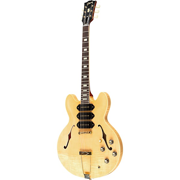 Gibson Custom M2M 1964 ES-335 Figured P-90 VOS Semi-Hollow Electric Guitar Antique Natural