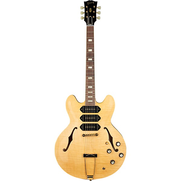 Gibson Custom M2M 1964 ES-335 Figured P-90 VOS Semi-Hollow Electric Guitar Antique Natural