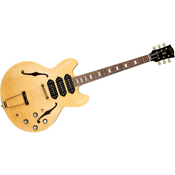 Gibson Custom M2M 1964 ES-335 Figured P-90 VOS Semi-Hollow Electric Guitar Antique Natural