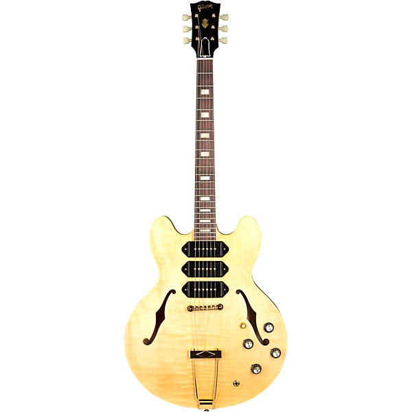 Gibson Custom M2M 1964 ES-335 Figured P-90 VOS Semi-Hollow Electric Guitar Antique Natural