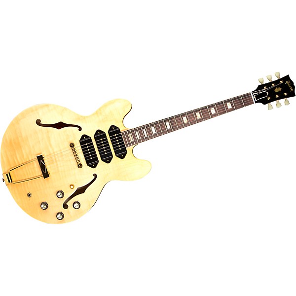 Gibson Custom M2M 1964 ES-335 Figured P-90 VOS Semi-Hollow Electric Guitar Antique Natural