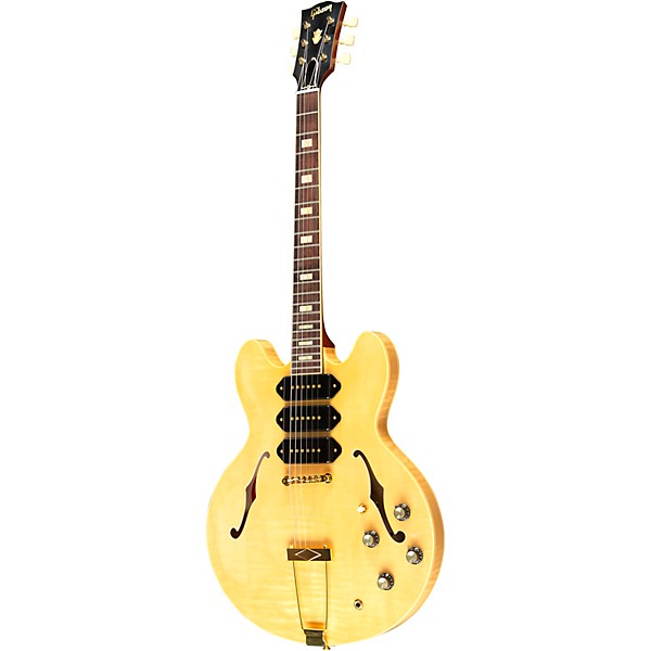 Gibson Custom M2M 1964 ES-335 Figured P-90 VOS Semi-Hollow Electric Guitar Antique Natural