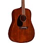 Martin D-15M Left-Handed Dreadnought All Mahogany Acoustic Guitar Natural thumbnail