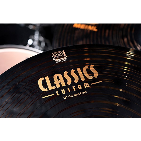 MEINL Classics Custom Dark Thin Crash Cymbal 18 in.