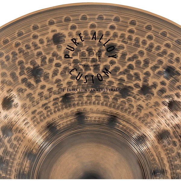 MEINL Pure Alloy Custom Extra Thin Hammered Crash Cymbal 18 in.