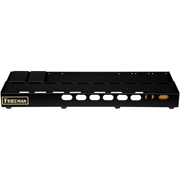 Friedman Tour Pro 1542 Platinum 15" x 42" Pedalboard With 2 Risers, Power Grid 10 and Buffer Bay 6 Large Black