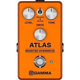 GAMMA ATLAS Boosted Overdrive Effect Pedal with Barefoot Button Guitar Center Footswitch Cap