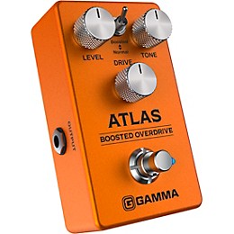 GAMMA ATLAS Boosted Overdrive Effect Pedal with Barefoot Button Guitar Center Footswitch Cap