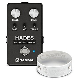 GAMMA HADES Metal Distortion Effects Pedal with Barefoot Button Guitar Center Footswitch Cap