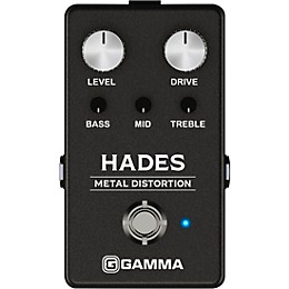 GAMMA HADES Metal Distortion Effects Pedal with Barefoot Button Guitar Center Footswitch Cap