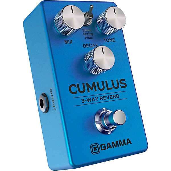 GAMMA CUMULUS 3-Way Reverb Effects Pedal with Barefoot Button Guitar Center Footswitch Cap