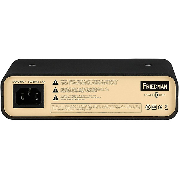 Friedman Tour Pro 1524 Platinum 15 x 24" Pedalboard With 1 Riser, Power Grid 10, Buffer Bay 6 Medium Black