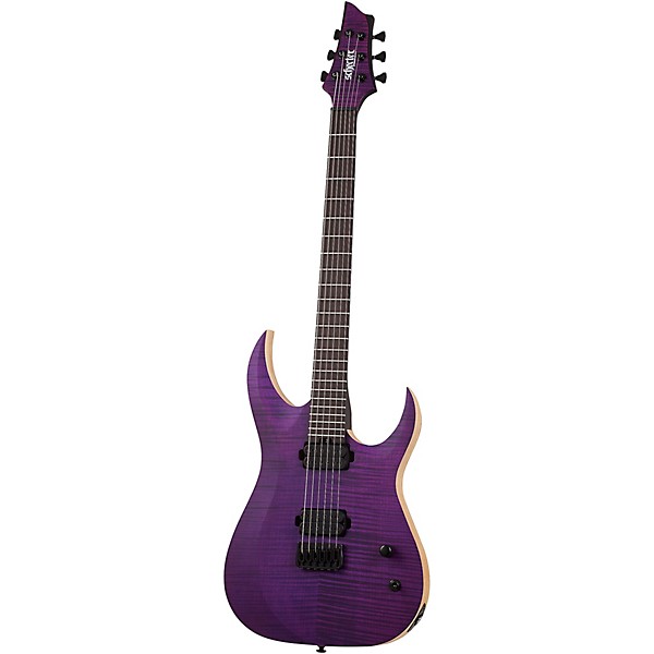 Open Box Schecter Guitar Research John Browne Tao-6 Electric Guitar Level 2 Satin Trans Purple 197881075408