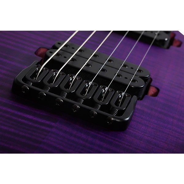 Schecter Guitar Research John Browne Tao-6 Electric Guitar Satin Trans Purple