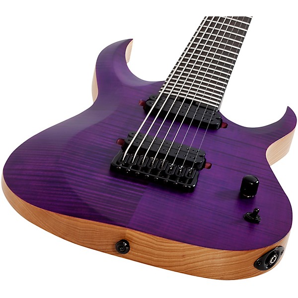 Schecter Guitar Research John Browne Tao-8 Electric Guitar Satin Trans Purple
