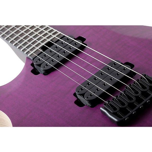 Schecter Guitar Research John Browne Tao-6 Left-Handed Electric Guitar Satin Trans Purple