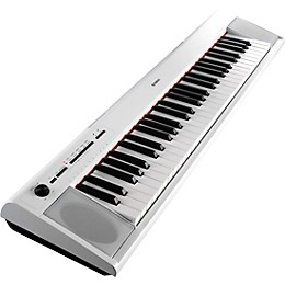 Yamaha Piaggero NP-12 61-Key Portable Keyboard With Power Adapter White