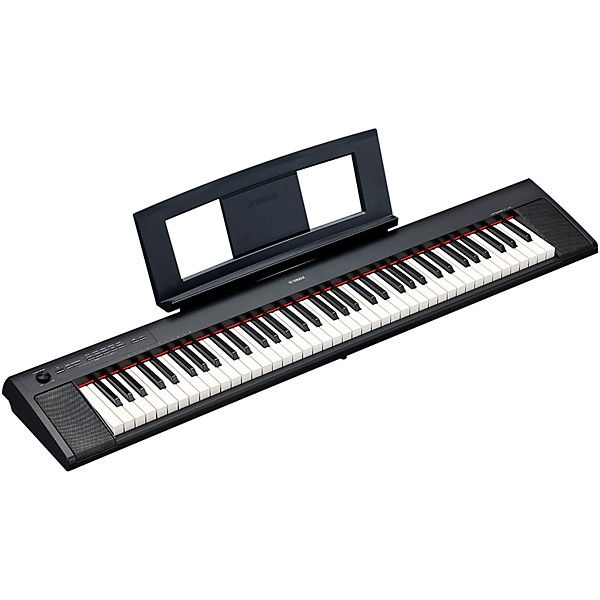 Yamaha Piaggero NP-32 76-Key Portable Keyboard With Power Adapter Black