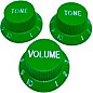 AxLabs Strat-Style Knob Kit with White Lettering (3) Green thumbnail