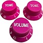 AxLabs Strat-Style Knob Kit with White Lettering (3) Purple thumbnail