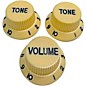AxLabs Strat-Style Knob Kit with Black Lettering (3) Aged White/Cream thumbnail