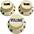 AxLabs Strat-Style Knob Kit with Black Lettering (3) Aged W... AxLabs Strat-Style Knob Kit with Black Lettering (3) Parchment