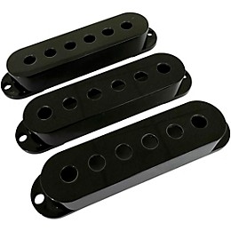 AxLabs Set Of Single Coil Pickup Covers In Vintage Spacing (52mm) Black