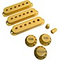 AxLabs Set Of Single Coil Pickup Covers In Modern Spacing (52/50/48), Two Switch Tips, And Three Knobs (Gold Lettering) Cream thumbnail